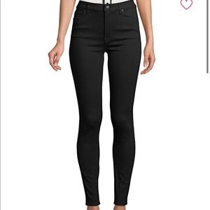 HUDSON super skinny black wax krista jeans